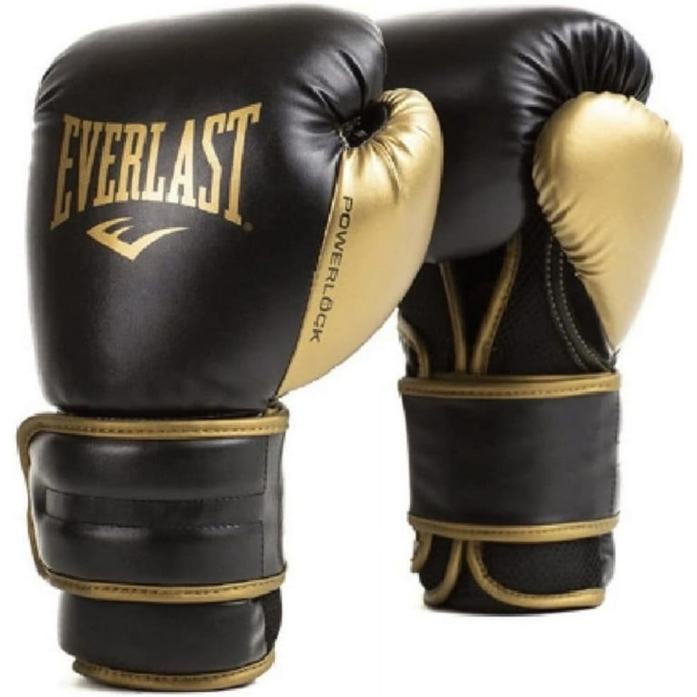 Everlast Black and Gold Training Gloves